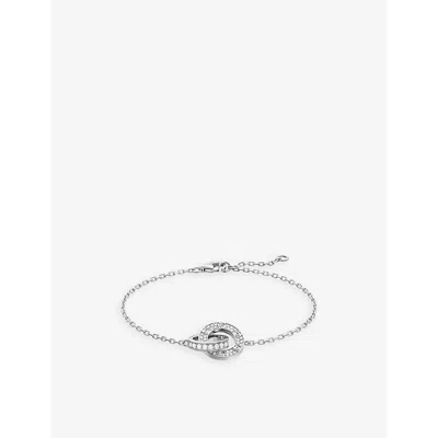 Cartier Womens  Love 18ct White-gold And 0.30ct Diamond Bracelet In White Gold