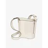 Cartier Small Leather Panthère C De  Bucket Bag In White