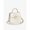 Cartier Small Leather Panthère C De  Top-handle Bag In White