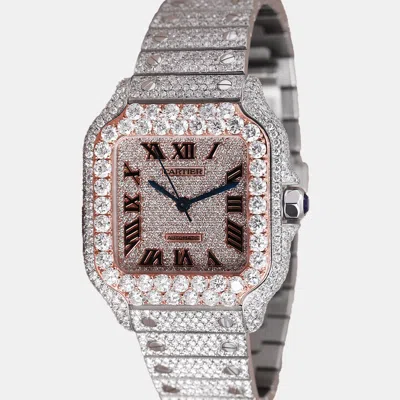 Pre-owned Cartier Wssa0029 Automatic Men's Wristwatch 35.1 Mm In Gold