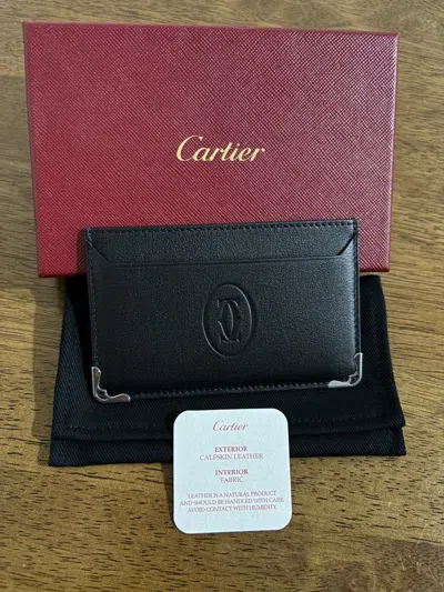 Pre-owned Cartier X Hysteric Glamour Discountedcartier Simple Card Holder In Black