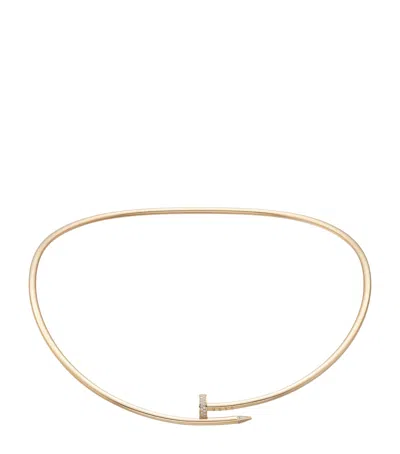 Cartier Womens Yellow Gold Juste Un Clou 18ct Yellow-gold And 0.2ct Brilliant-cut Diamond Necklace