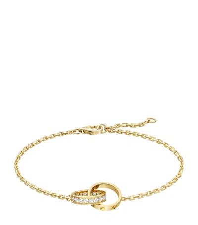 Cartier Yellow Gold And Diamond Love Chain Bracelet