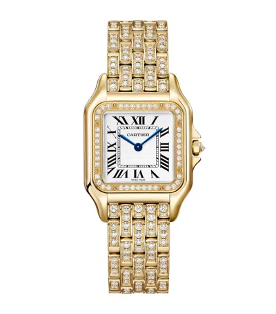 Cartier Yellow Gold And Diamond Panthère De  Watch