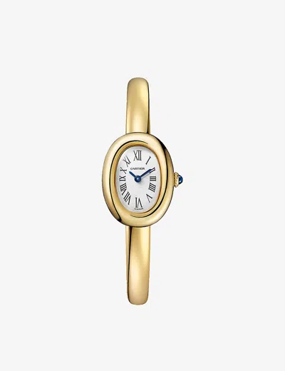 Cartier Yellow Gold Crwgba0035 Baignoire De 18ct Yellow-gold Mini Size 17 Quartz Watch In Neutral