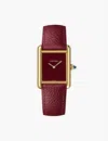 Cartier Yellow Gold Crwgta0272 Tank Louis Large 18ct Yellow-gold And Leather Mechanical Watch In Yellow Gold