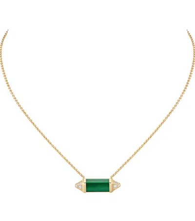 Cartier Yellow Gold, Diamond And Malachite Les Berlingots De  Necklace In Metallic