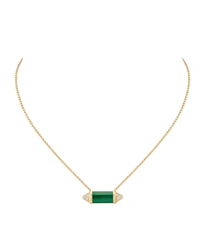 Cartier Yellow Gold, Diamond And Malachite Les Berlingots De  Necklace