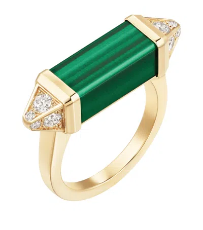 Cartier Yellow Gold, Diamond And Malachite Les Berlingots De  Ring