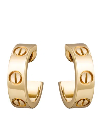 Cartier Yellow Gold Love Hoop Earrings