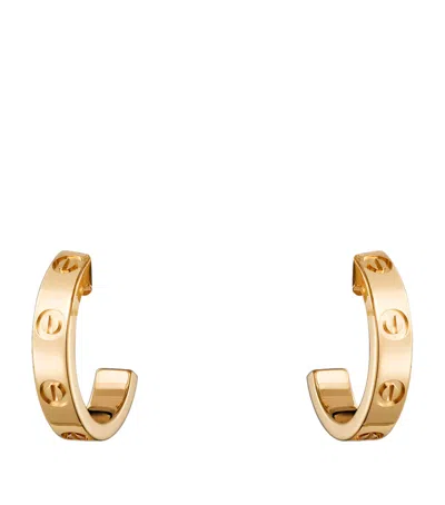 Cartier Yellow Gold Love Hoop Earrings