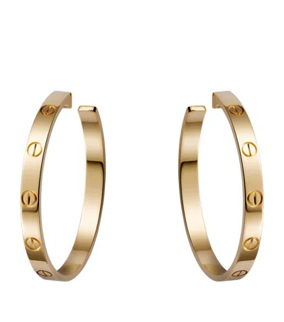 Cartier Yellow Gold Love Hoop Earrings