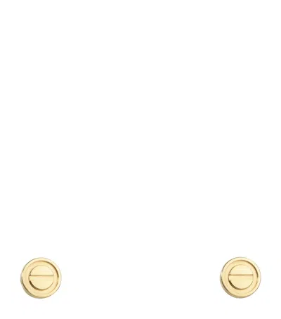 Cartier Yellow Gold Love Stud Earrings