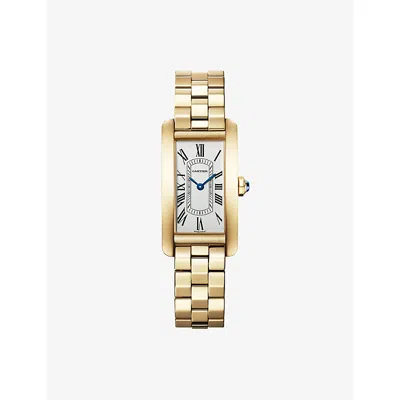 Cartier Yellow Gold Tank Américaine Small 18ct Yellow-gold Quartz Watch 34.5mm