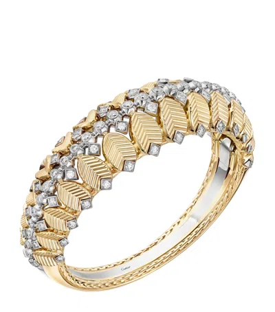 Cartier Yellow Gold, White Gold And Diamond Grain De Café Bracelet