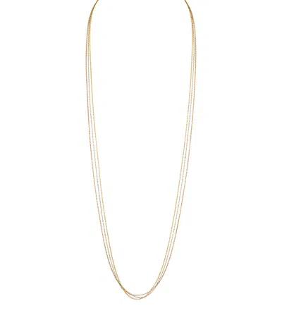 Cartier Yellow, Rose And White Gold Trinity Chain Necklace