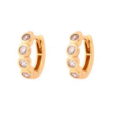 Cartilage Cartel Women's Bezel Huggies - Gold