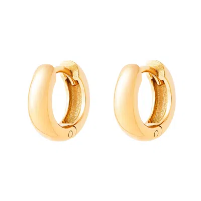 Cartilage Cartel Women's Chunky Huggie Hoops Gold