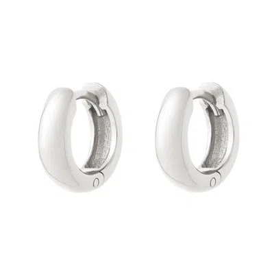 Cartilage Cartel Women's Chunky Huggie Hoops Silver