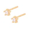 Cartilage Cartel Women's Crystal Star Studs Gold