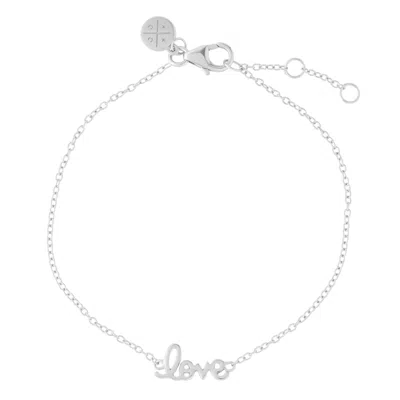 Cartilage Cartel Women's Love Bracelet - Silver