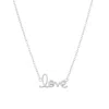 Cartilage Cartel Women's Love Necklace - Silver In Silver