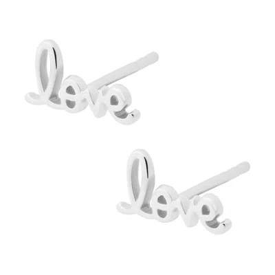 Cartilage Cartel Women's Love Stud - Silver