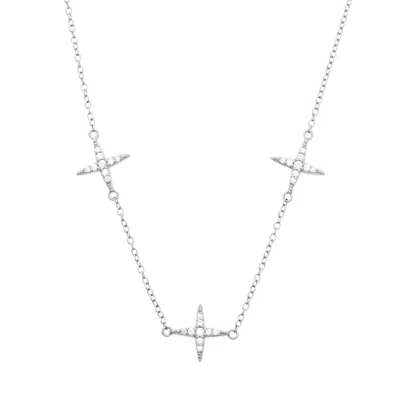 Cartilage Cartel Women's North Star Choker Necklace Silver