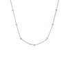 Cartilage Cartel Women's Satellite Bobble Chain Choker Necklace Silver In Silver