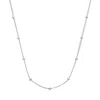Cartilage Cartel Women's Satellite Bobble Chain Necklace Silver In Silver