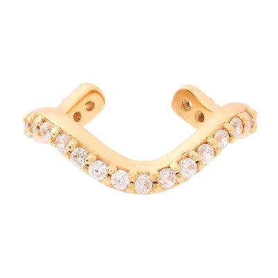 Cartilage Cartel Women's Siren Pavè Ear Cuff - Gold