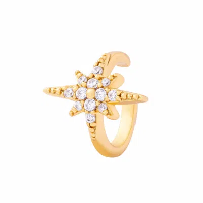 Cartilage Cartel Women's Starburst Ear Cuff Gold
