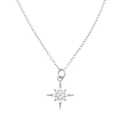 Cartilage Cartel Women's Starburst Pendant Necklace Silver