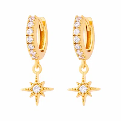 Cartilage Cartel Women's Stardrop Charm Huggies Gold