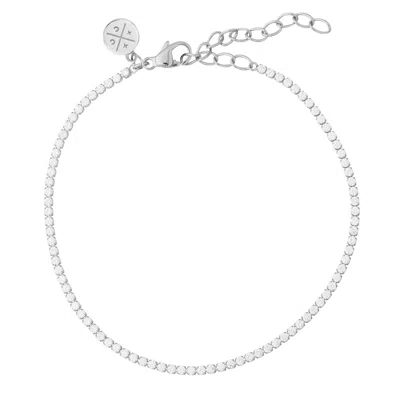 Cartilage Cartel Women's Tennis Chain Bracelet Silver