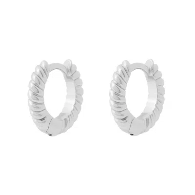Cartilage Cartel Women's Twisty Huggies - Silver