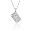 Cartography Men's 80s Love Note - Mixed Tape Cassette Necklace In Sterling Silver