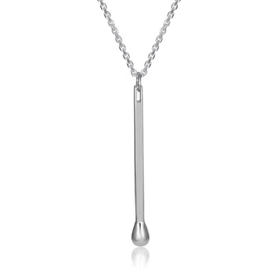 Cartography Men's Act Up - Match Stick Necklace In Sterling Silver