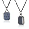 Cartography Men's Black / Silver Le Fuck? - Black Onyx Necklace In Sterling Silver