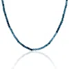 Cartography Men's Blue / Silver Joni - Faceted Sapphire Bead Necklace In Multi