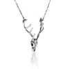 Cartography Men's Cowboy Junkie - Stag Skull Necklace In Sterling Silver