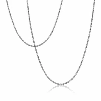 Cartography Men's Diamond Life - Petit Link Cable Chain In Sterling Silver