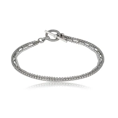 Cartography Men's Dolly, Linda And Emmylou - Trio Of Silver Bracelets