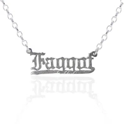 Cartography Men's Faggot - Necklace In Sterling Silver