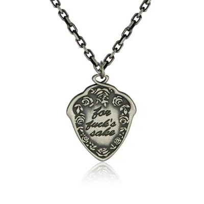 Cartography Men's For Fuck's Sake - Necklace In Sterling Silver