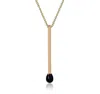 Cartography Men's Gold / Black Daughters Of Bilitis - 14k Solid Gold Matchstick Necklace