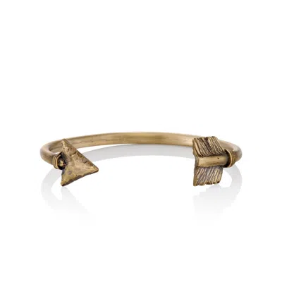Cartography Men's Gold Sebastian's Arrow - Brass Cuff