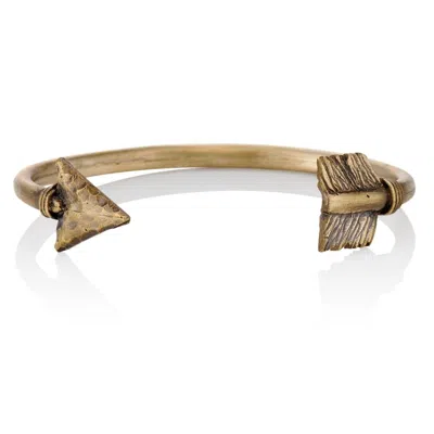Cartography Men's Gold Sebastian's Arrow - Cuff In Brass