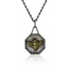 Cartography Men's Gold / Silver Miss - Bee Necklace In Sterling Silver And Brass