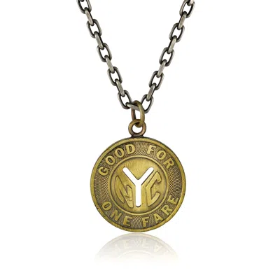 Cartography Men's Gold / Silver New York City Subway In Multi